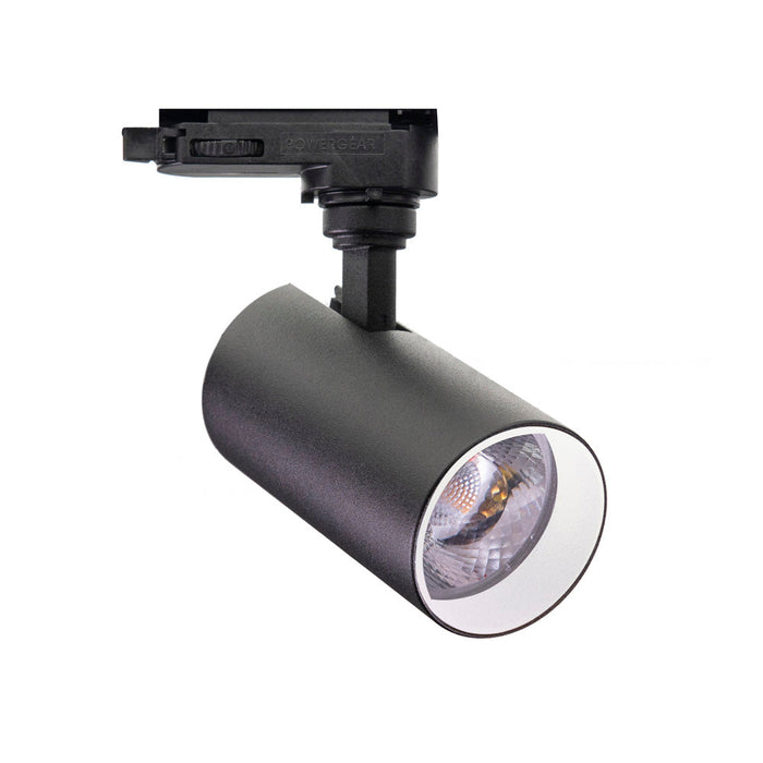 Meteora-S DTW 15°, Black/White, 2000-3000k DTW, 500lm, 3-phase Track Fixture