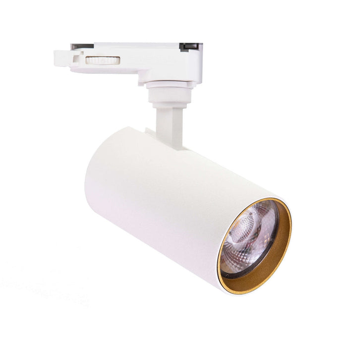 Meteora-S DTW 40°, White/Gold, 2000-3000k DTW, 500lm, 3-phase Track Fixture