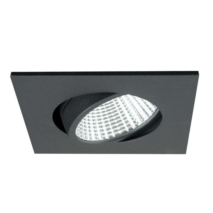 Quadro 40°, Black, 2700k, 1100lm, CRI>80, Recessed Fixture-Wieland 5C 2M Tail