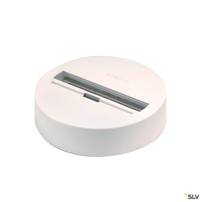 POINT OUTLET for EUTRAC 240V 3-phase surface-mounted track, white