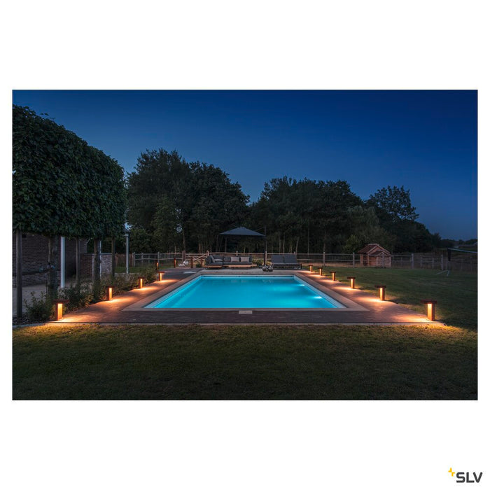 PATHLIGHT 40, LED outdoor floor stand, rust coloured, IP55, 3000K