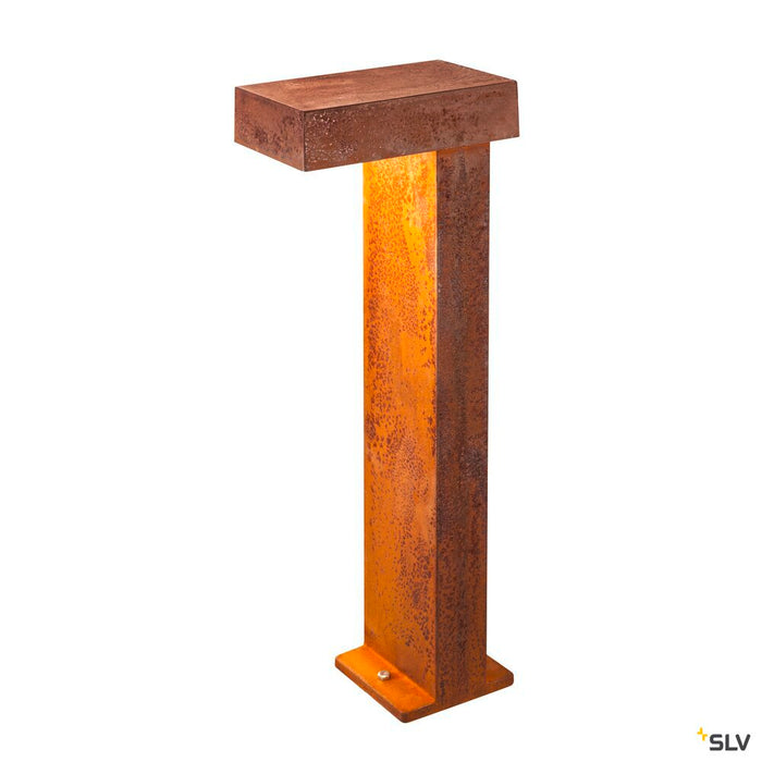 PATHLIGHT 70, LED outdoor floor stand, rust coloured, IP55, 3000K