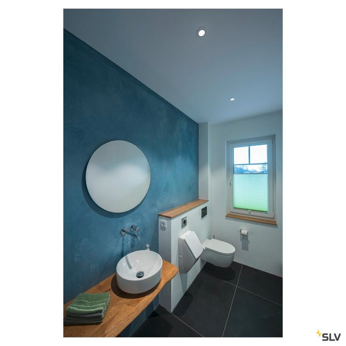 NEW TRIA round, LED indoor recessed ceiling light, white, 1800-3000K, 7.2W