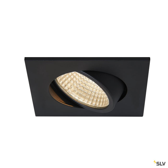 NEW TRIA 68 I CS, Indoor LED recessed ceiling light black square 3000K 38° incl. driver clip springs