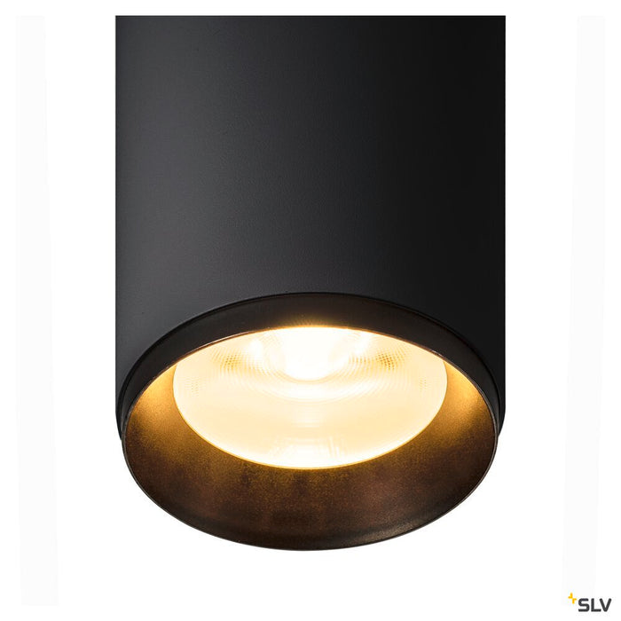 NUMINOS CL PHASE L, Indoor LED recessed ceiling light black/black 3000K 36°