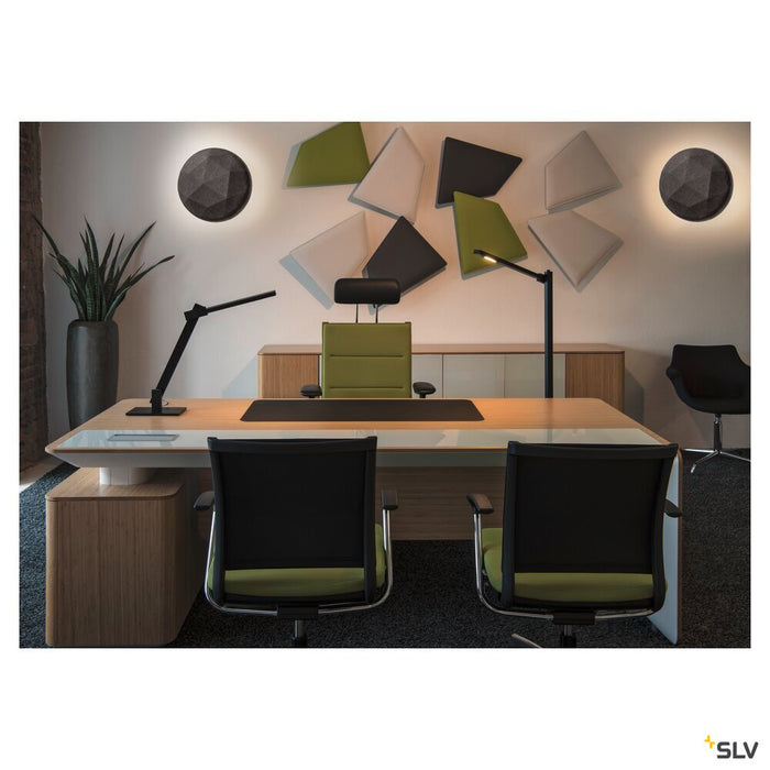 MANA BASIS WL, indoor LED wall-mounted light round anthracite CCT switch 2700/3000K