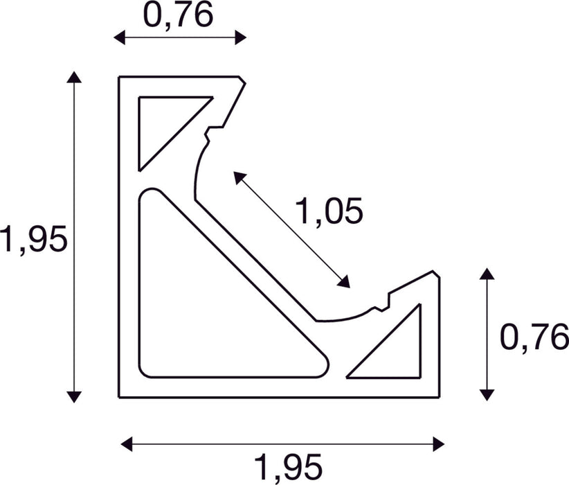 GRAZIA 10 EDGE, 2m aluminium