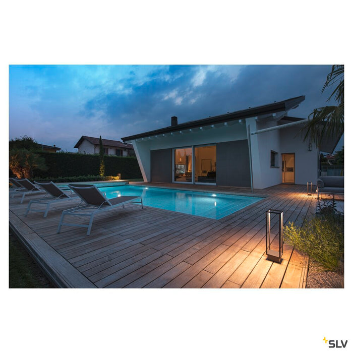 QUADRULO, anthracite / white free-standing lamp, 7W 3000K