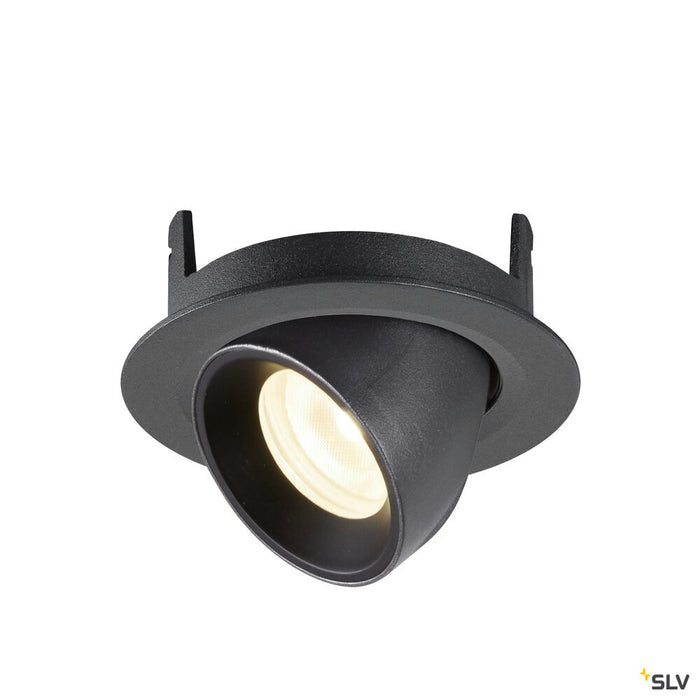 NUMINOS GIMBLE XS, black recessed ceiling light, 4000K 40°