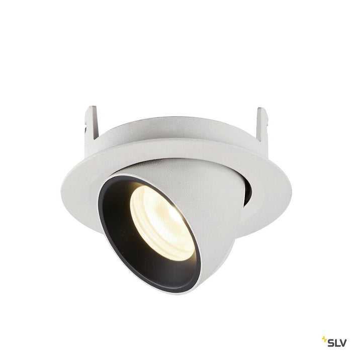 NUMINOS GIMBLE XS, white / black recessed ceiling light, 4000K 40°