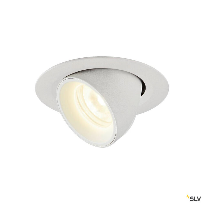 NUMINOS GIMBLE XS, white recessed ceiling light, 4000K 55°