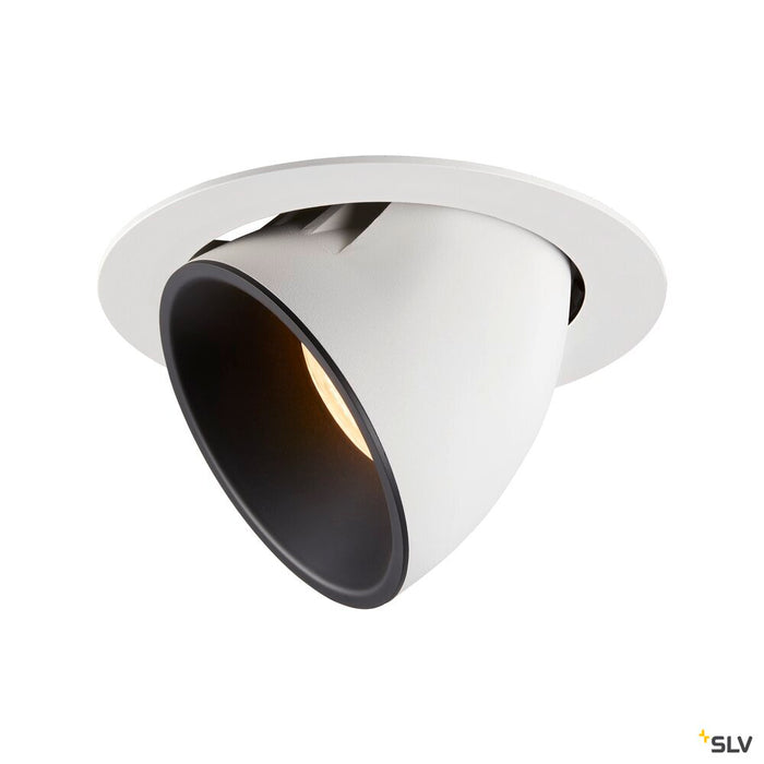 NUMINOS GIMBLE XL, white / black recessed ceiling light, 3000K 40°