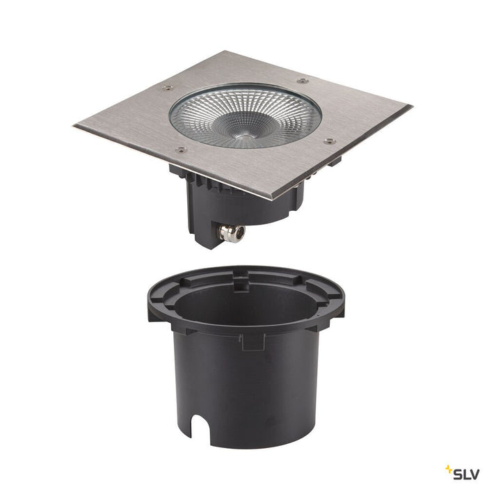 ROCCI 200 EL square, black in-ground light 16W 3000K 120°