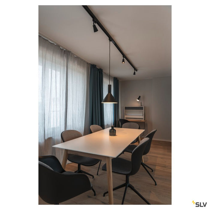 PHELIA, table lamp, QPAR51, black, max. 35W