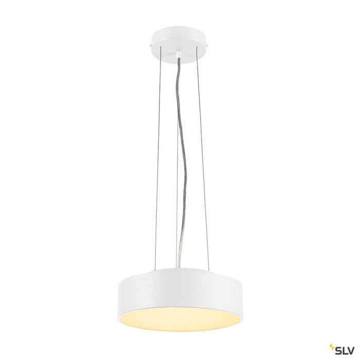 MEDO 30 ceiling light, LED, 3000K, round, white, Ø 28 cm, can be converted to a pendant, 12W