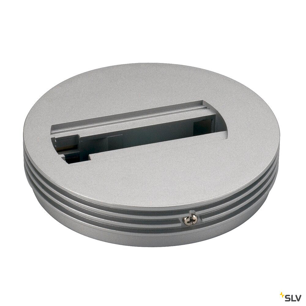 CEILING PLATE for 1-phase high-voltage surface-mounted track, silver-g