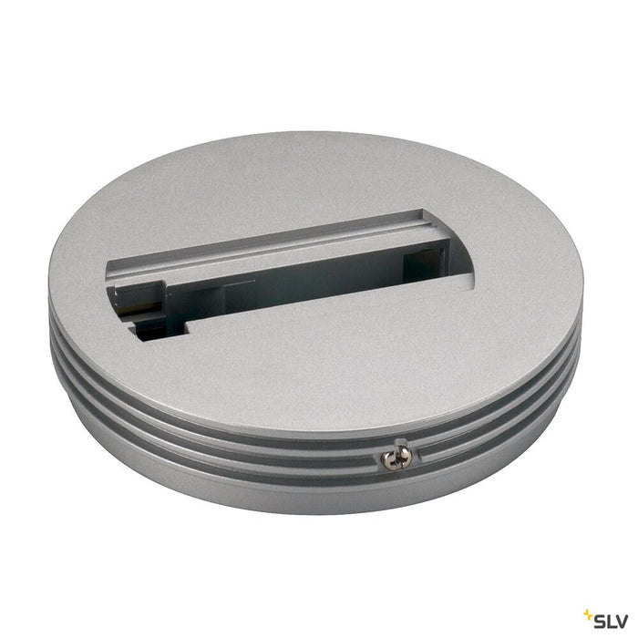 CEILING PLATE for 1-phase high-voltage surface-mounted track, silver-grey