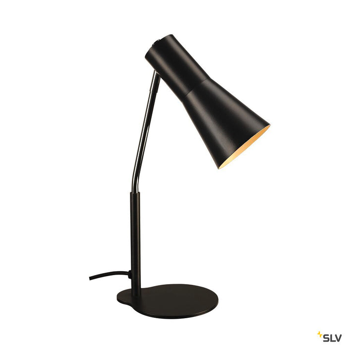 PHELIA, table lamp, QPAR51, black, max. 35W
