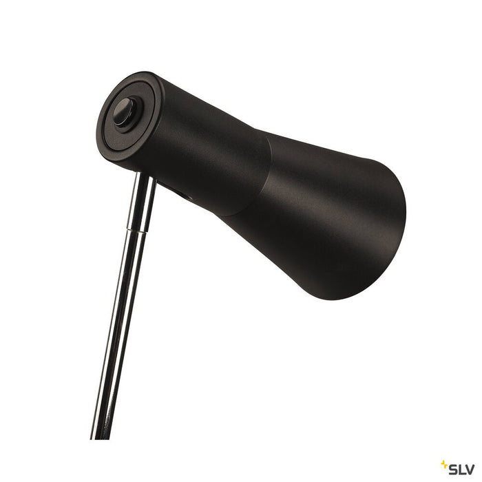 PHELIA, table lamp, QPAR51, black, max. 35W