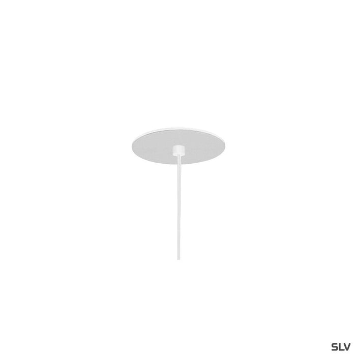 HELIA 45, pendant, LED, 3000K, round, white, flat canopy, 9W