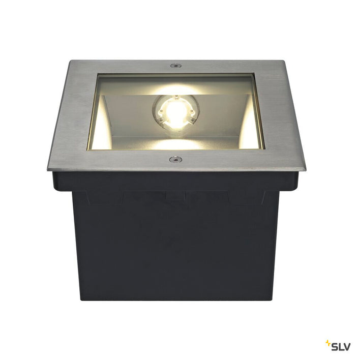 DASAR 225, outdoor inground fitting, LED, 3000K, IP67, stainless steel 316, asymmetrical, 34W