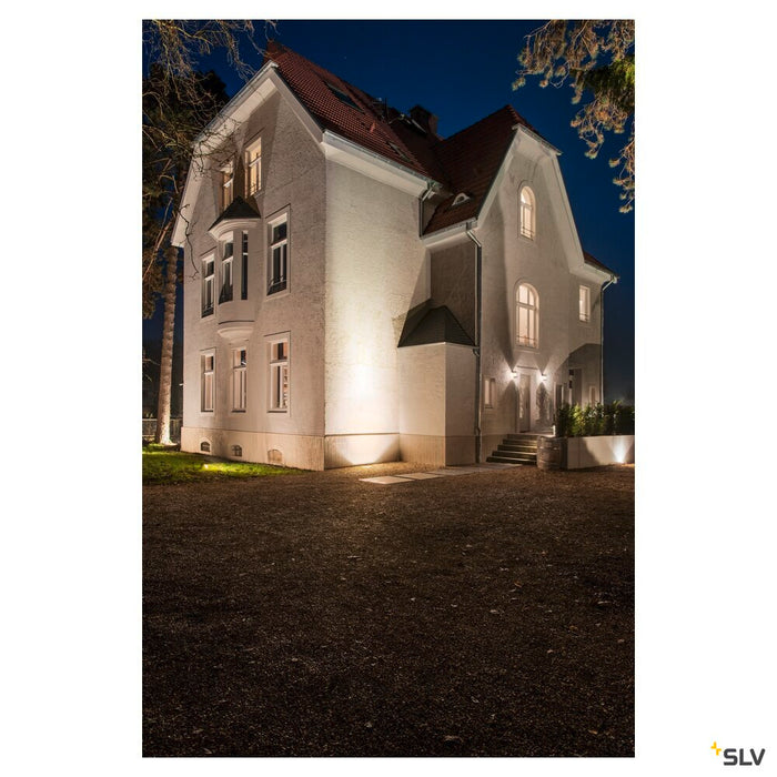 DASAR 225, outdoor inground fitting, LED, 3000K, IP67, stainless steel 316, asymmetrical, 34W