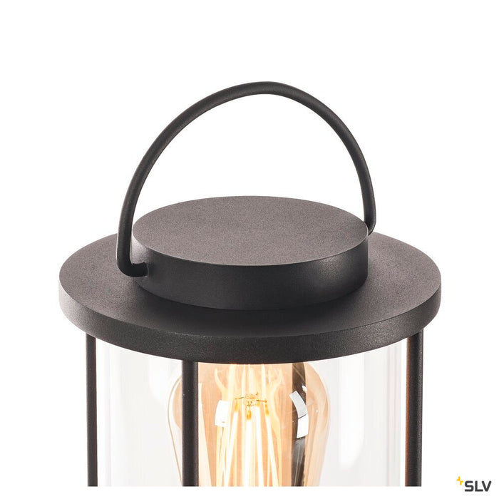 PHOTONIA, outdoor table lamp, E27, anthracite, IP44, incl. connection lead and shock-proof mains plug, anthracite, max.60W