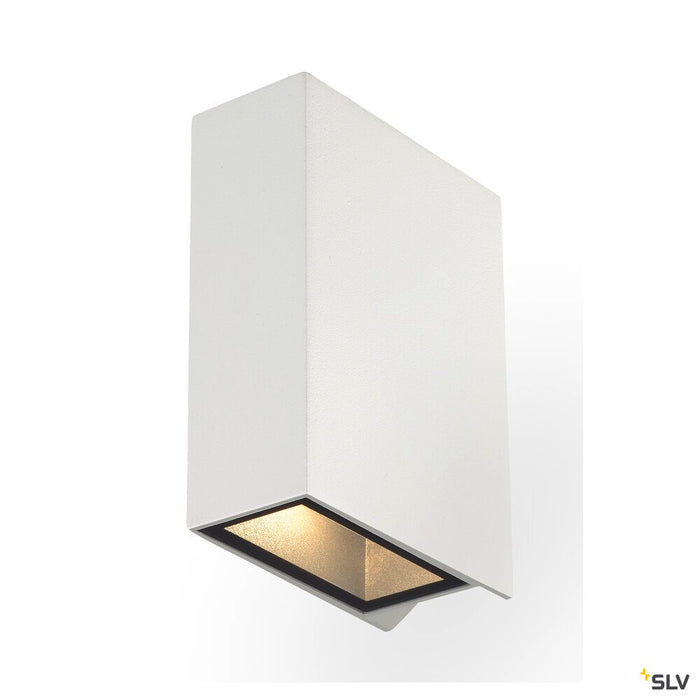QUAD 2, wall light, LED, 3000K, IP44, square, up/down, white, 6W