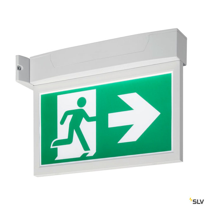 P-LIGHT 33, wall and ceiling light, emergency exit light, LED, 6000K, white, L/W/H 33/6/25 cm, 4W