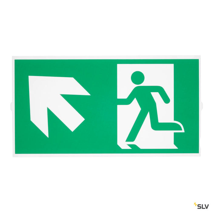 PICTOGRAM FOILS, for P-LIGHT emergency exit light, set of 4, diagonal arrow in all directions, L/H 30/16.1 cm