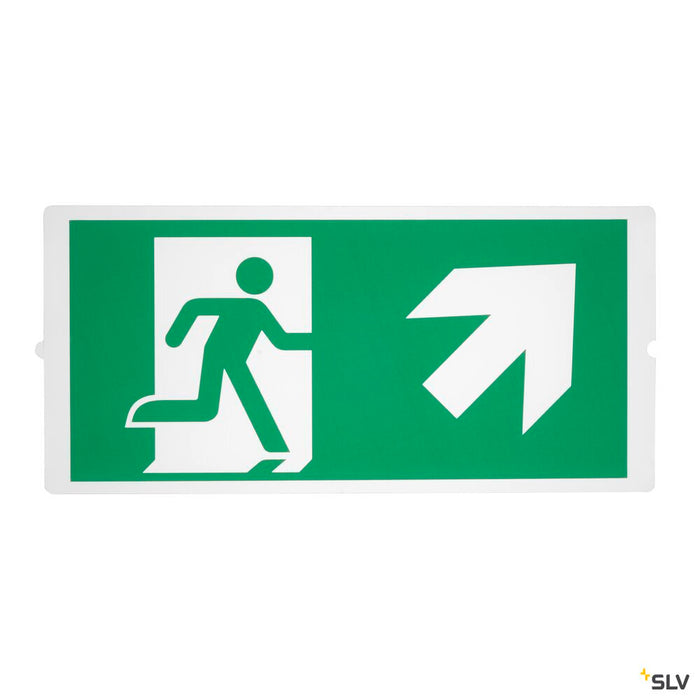 PICTOGRAM FOILS, for P-LIGHT emergency exit light, set of 2, L/H 35.3/16.5 cm