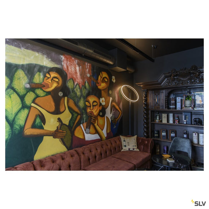 ONE STRAIGHT FL, Free-standing lamp black 20W 1200/1200lm 2700/3000K CRI90 140°