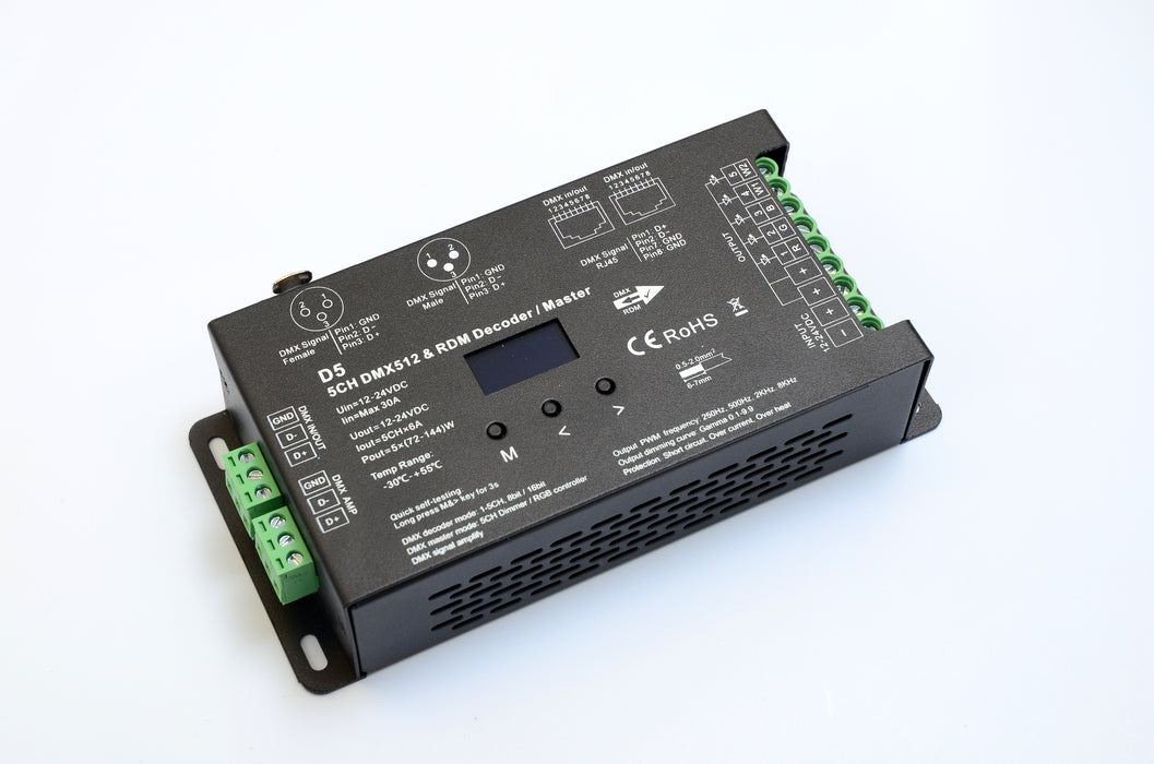 5 Channel DMX512 decoder.