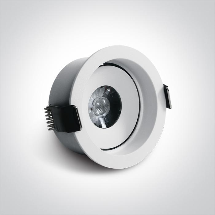 WHITE LED 7W WW 36deg 230V ADJUSTABLE DARK LIGHT