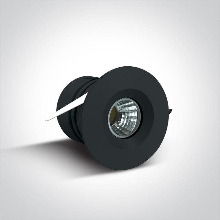 BLACK COB LED BLUE 3W 700mA IP65