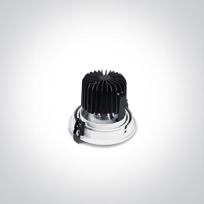 WHITE COB LED 20w CW 36d IP20 230v