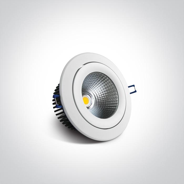 WHITE COB LED 30w CW 38d + DRIVER 230v