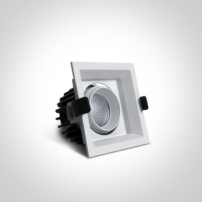 WHITE COB LED 15w WW 36d IP20 SEMI-TRIMLESS + DRIVER 230v