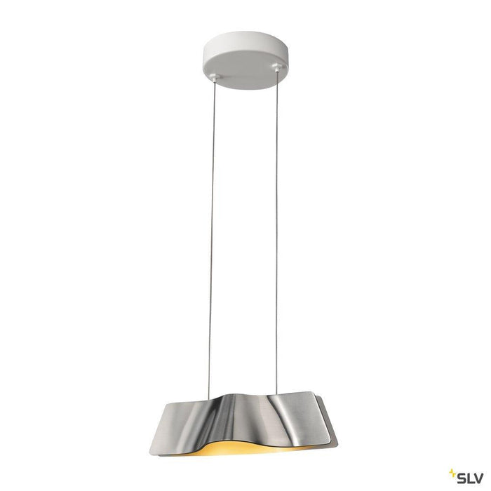 WAVE 25 LED Pendant luminaire, alu/white, 2000K-3000K Dim to Warm