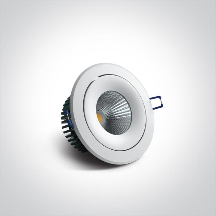 WHITE COB LED 20w CW 38d + DRIVER 230v