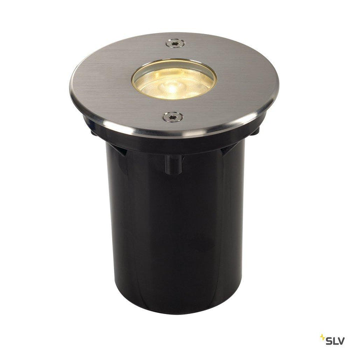 DASAR 920 outdoor LED inground fitting, round stainless steel 316 4000K IP67, 5.5W