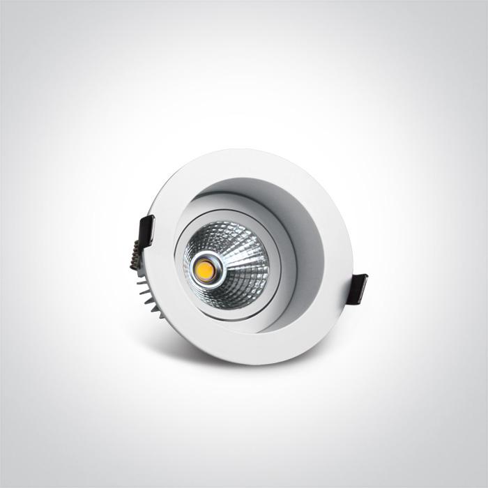 WHITE LED 12w WW 35d IP20 SEMI-TRIMLESS + DRIVER 100-240v