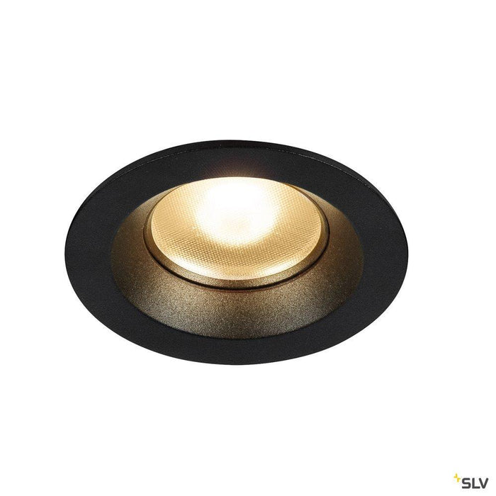 DINGILO Indoor LED recessed ceiling light black 3000K tiltable