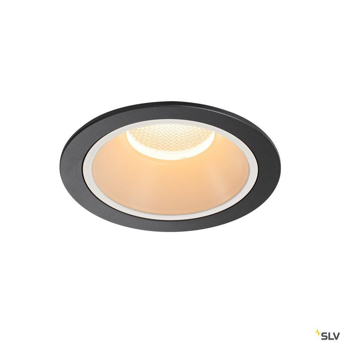 NUMINOS DL XL, Indoor LED recessed ceiling light black/white 2700K 20° gimballed, rotating and pivoting