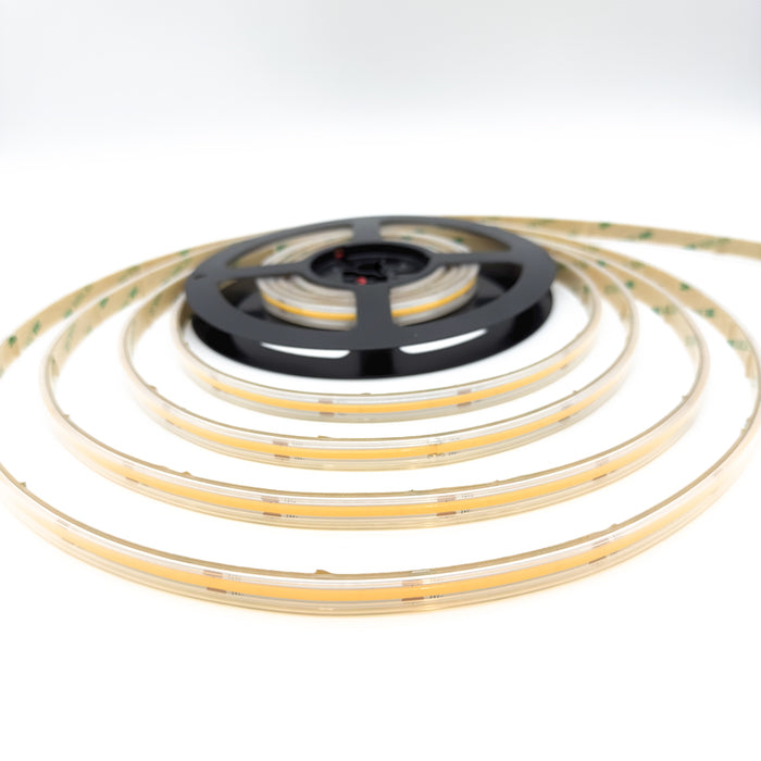 Single Colour LED COB Strip, 10 W/m IP65 24V 2700K 480 LEDs/m CRI>92 5 Metre