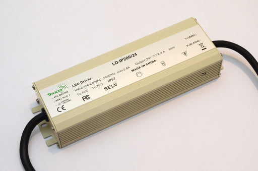 200 watt constant voltage LED driver 24V in IP67.