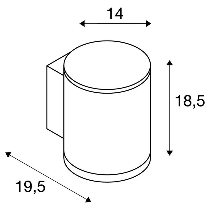 POLE PARC LED Outdoor Wall luminaire, anthracite, 3000K, IP44