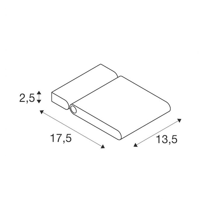 LENITO Indoor LED recessed wall light white 3000K