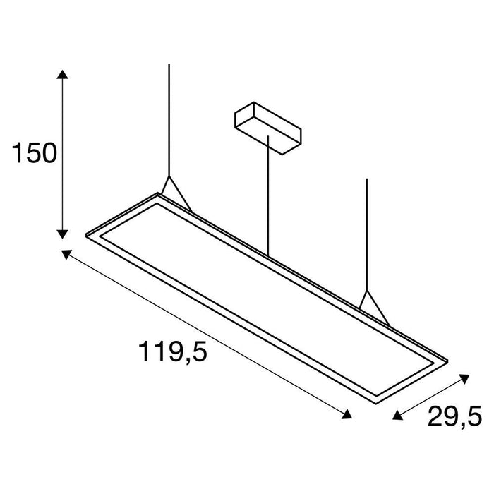 I-PENDANT PRO, LED Indoor pendant light, 1195x295mm, UGR<19 4000K