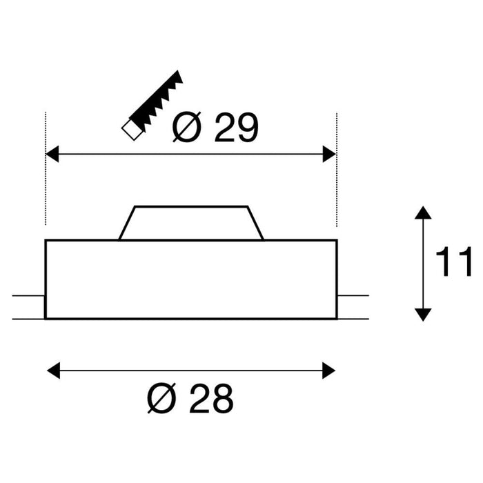 MEDO 30 LED Recessed ceiling luminaire, frameless, white, 1-10V, 3000K
